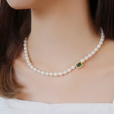 담수진주비즈목걸이