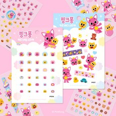 핑크퐁 키즈 네일스티커&바디스티커, PF03T - 달콤한 시간 [바디], 모델명:PF03T - 달콤한 시간, 1개