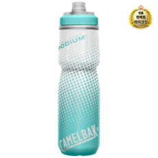 카멜백 포디엄 칠리 보냉 자전거물통, 13세트, 710ml, Teal Dot