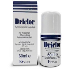 Driclor 드리클로 억제 언더 암 롤 온 발한 억제제 Under Arm Antiperspirant Roll On 60ml 데오드란트, 1개
