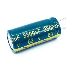 고주파 저임피던스 알루미늄 전해 캐패시터 크기 63V 3300UF 18x40 20% 2 개, 2개