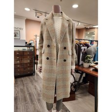 BCBG [올앤선드리] 모카CHECK RVS COAT - A3WAH804 72 [M/BEIGE]