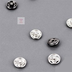 LEESHOP 똑딱단추 24P 옷부자재, 블랙, 1개