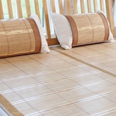 [천삼백케이] [한빛카페트] 브라운콤비 통풍매쉬 대자리 150x195cm2인용, 단품