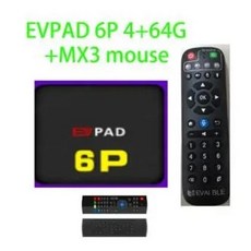 EVPAD 글로벌 AI 5FNF 스마트 TV 박스 음성 SG MY 한국 일본 CA 대만 미국 인도 베트남 PK Evpad, 23.Au 플러그 - Evpad 6P with MX3