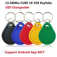 CUID MCT UID 변경가능 NFC 1k s50 태그 수정 13.56MHz IC 카드 스티커, 5pcs-7, 5개