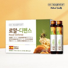 마니스 로얄 디펜스 25mlx30병 마시는 생로얄제리 1000mg 초유1000mg 영지버섯분말 비타민B, 1개, 25ml