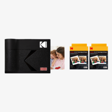 [신제품] 코닥 미니 3 ERA 포토프린터 사진인화기+카트리지 68매 번들, 블랙, M300