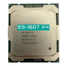 Xeon E5607V4 쿼드 코어 4 스레드 0M E5 607V4 E5 V4 LGA203 40W E5607 V4 3.0GHz, 한개옵션0