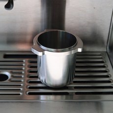 원두걸스 브레빌 도징컵 프로 54mm 스테인레스 870 878 880 호환 밤비노 달라코르테, 실버, 1개