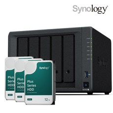시놀로지 나스 DS1522+ 36TB HAT3300-12T 12TB x 3EA NAS 초기설정 원격지원