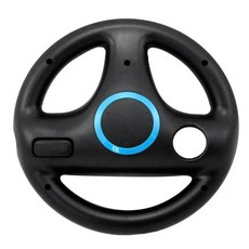 레이싱 게임 미니 스티어링 휠 보조 컨트롤러 조이스틱 자동 회전, Black, 1개, 3) Black