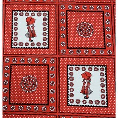 홀리하비 쁘띠 럭키(레드) 1패널 45cm 면20수 퀼트 천 원단, 1패널씩 절단, 1개