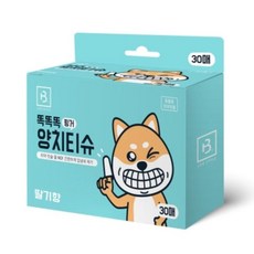 시스제이 브리더랩 똑똑똑 핑거 양치티슈 30매, 단품, 1개