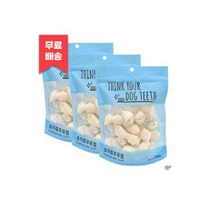 더주스 띵독 강아지 소가죽 우유껌 250g(소형) x 3개 /이갈이 개껌 간식 /약 54개입, 250g