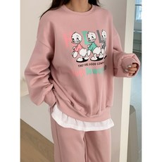 [디즈니정품] 봄버전 아기오리 맨투맨 트레이닝세트 홈웨어
