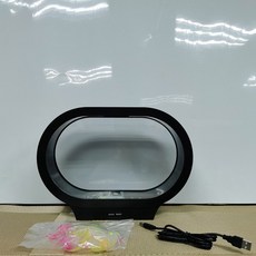 움직이는 물고기 10.5x29CM 수조 물멍 수족관 어항 어항등 80x40x25 고양이, 3 타원형 항아리에 5마리의 아날로그 형광 해파리 US