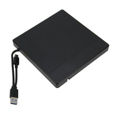 휴대용 타입 A C USB 3.0 외장 CD 광학 드라이브 인클로저 5Gbps 전송 ROM 리더 리라이터 라이터 디스크 복제기 케이스 노트북 PC용 153987