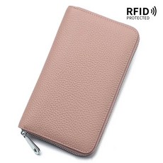 콜드월렛 Ruiqin 여성용 여권 통장 가방 일본 장부 RFID 가죽 수장부 장지갑