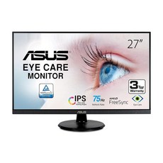 에이수스ASUS 1080P 모니터 IPS 75Hz 27인치 블랙 (VA27DQ), 1개