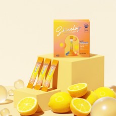 샤인로그 레몬 글로우 저분자 피쉬 콜라겐 비타민C 글루타치온 3g x 30포 1박스, 90g, 1개