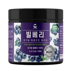 해나식품 유기농 동결건조 와일드 블루베리(빌베리) 분말, 4개, 100g
