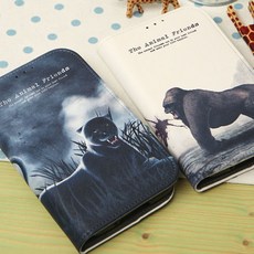 핸드폰케이스 애니멀DB프렌즈 캐릭터 카드 지갑형 가죽 다이어리 폰케이스 휴대폰 케이스
