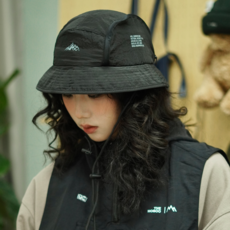 젠틀앵글러 등산버킷햇 부니햇 정글모 여성등산모자, 블랙, FREE