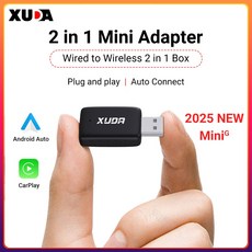 XUDA 2in1 무선 Carplay 어댑터 안드로이드 자동 스마트 동글 미니 박스 플러그 앤 플레이 볼보 벤츠 캐딜락 지프 렉서스 뷰익 폭스바겐
