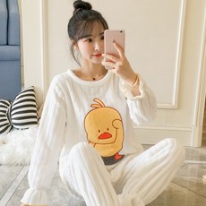 여자수면잠옷세트 가을겨울 산호벨벳 잠옷 여성겨울옷