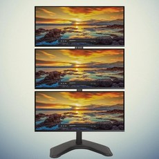 모니터세로거치대3대