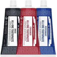 Dr. Bronners All-One Toothpaste 닥터 브로너스 올 원 투스파스트 140g 3팩