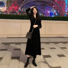 스윗 클래식 골드 여성의류 가을 허리보정 슬림핏 미디롱
