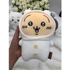 치이카와 키탄클럽 가챠 앉은 인형, 라이트 그레이 대형 20CM 약간 결함 있음, 단일사이즈