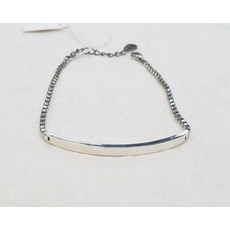 실버사각체인팔찌