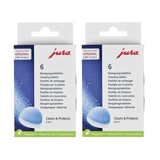 Jura 유라 커피머신 청소 클리닝 세정제 세척제 알약 태블릿 6개입 2팩 Cleaning Tablets, 1세트