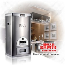 원터치 쌀통20kg 30kg 쌀독 검정색 자동 20키로 10KG/31x22x43, 1개