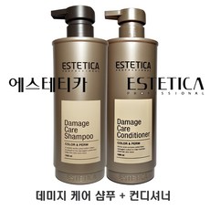 에스테티카 데미지케어 샴푸 + 컨디셔너, 1set, 1000ml