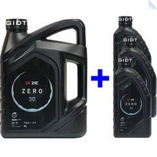 SK 지크제로 ZIC ZERO 0W30 SP 7L 합성 가솔린 GDI 휘발유 LPG 엔진오일 PAO, 1세트, ZIC ZERO 0W-30 가솔린 4L_1개+1L_3개