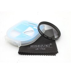 새로운 rise uk 52mm 회전 grad graduated 그레이 컬러 렌즈 필터 + 캐논 eos 700d 600d 550d 용 필터 케이스 nikon dslr slr 카메라, 단일옵션선택