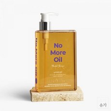 위드비컨 노모어오일 남성여성 헤어 샴푸 360ml (지성 두피 떡짐 정수리 냄새 제거용)
