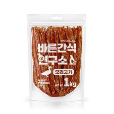바른간식연구소 오리가슴살슬라이스 대용량간식, 1개