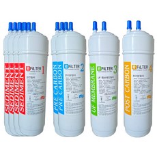 e-filter 국산 정수기필터 7인치 한방향 24cm 1년치8개 호환필터, 1개, 7인치 1년치8개 1개, 7인치 1년치8개