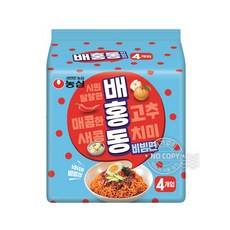 농심 배홍동 비빔면 137g 4입, 4개