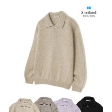 [백화점 매장정품] 키뮤어 (4 컬러) 셔틀랜드 울(울) 카라 스웨터