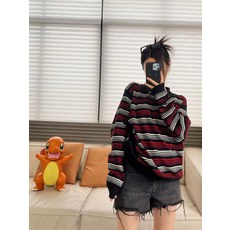 조선의사랑꾼 45회 황보라 블랙레드스트라이프카라티셔츠 데일리캐주얼