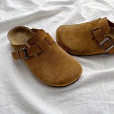 Birkenstock 신발 반 슬립 여성 스웨이드 보스턴 슬리퍼