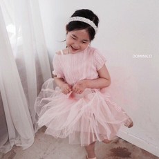 바비발레 유아발레복 반팔 플리츠발레티 2컬러 유아동 여아 발레복 국내제작 반팔티
