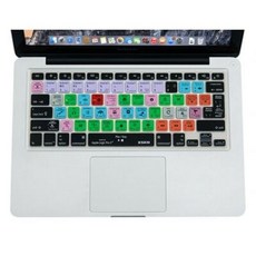 [해외] Logic pro x 10 용 macbook air 13 인치 용 기능성 단축키 실리콘 키보드 커버 스킨 macbook pro 13 15 us &amp; europe, 1개, US EU Common Version