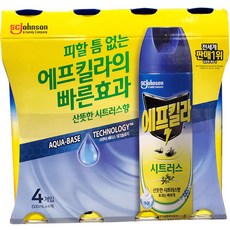 《_v'Zq》 여름철 에프킬라 (감동) 집안모기 시트러스 에어졸 500ml 4입 에어졸스프레이추천 해충퇴치용품추천 생활건강추천 ;SrN&o.11Ay!#EA, 1